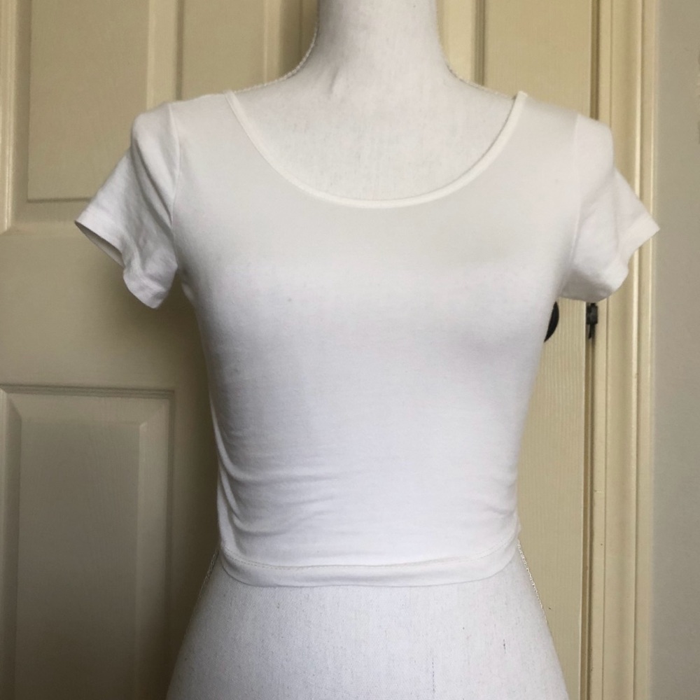 Brandy Melville white crop top